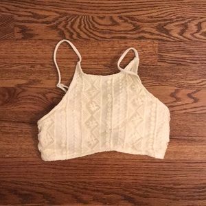 Cage back swimsuit top